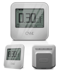 Owl electricity monitor with grey LCD screen
